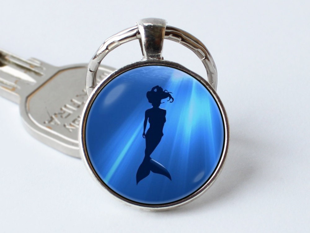 Meerjungfrau Schmuck Schlüsselanhänger Fantasy Tochter Geschenk Anhänger Kleine Ariel Inspiriert Meer von WorldOfDream