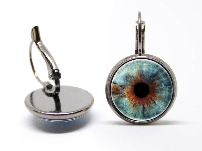 Menschlichen Augapfel Ohrringe Augen Schmuck Eye Menschliche Auge Blau Geschenk Für Mädchen von WorldOfDream