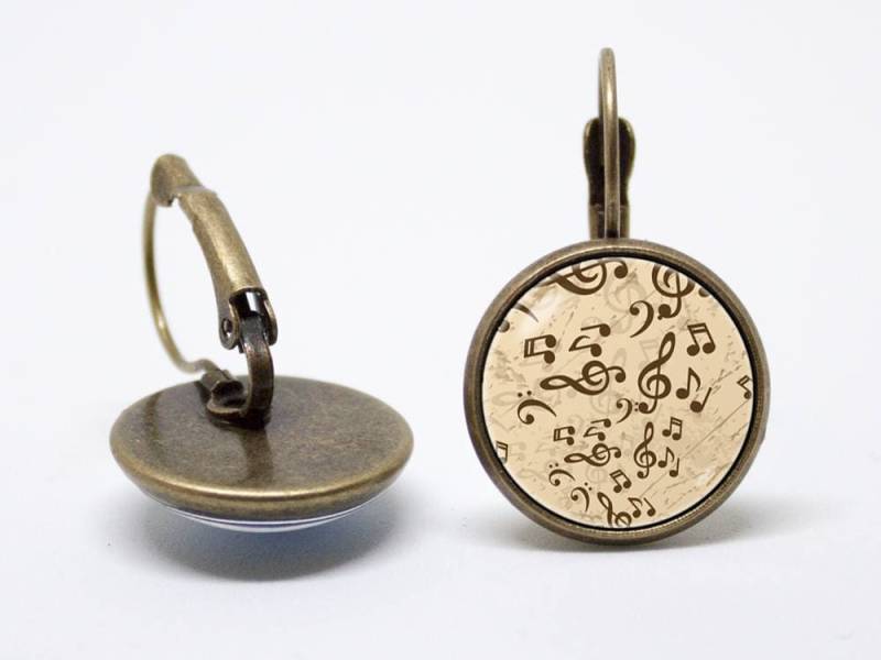 Musik Noten Alltag Schmuck Ohrringe Musikkunst Einfache Geschenk Für Musiker Hinweis Sängerin Musical von WorldOfDream