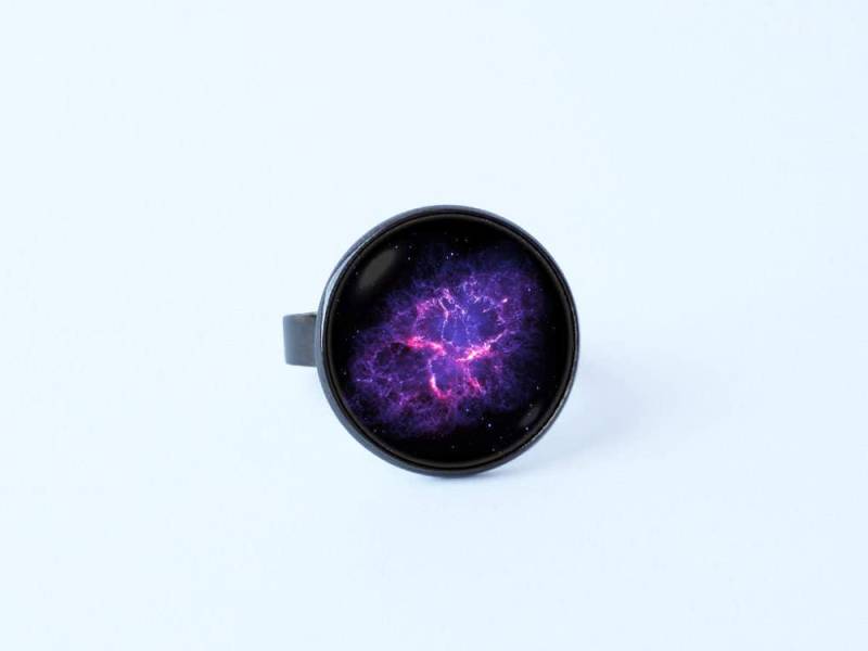 Nebel Krabbe Ringnebel Schmuck Galaxy Raum Geschenk Nebula Ring Platz Frauen Mädchen Schmuckring Geschenkidee Universum von WorldOfDream
