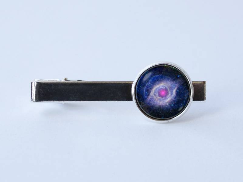 Nebel Krawatte Clip Nebula Helix Bar Kosmos Schmuck Geschenk Lila Galaxie Hochzeit Zubehör Raum Galaxy von WorldOfDream