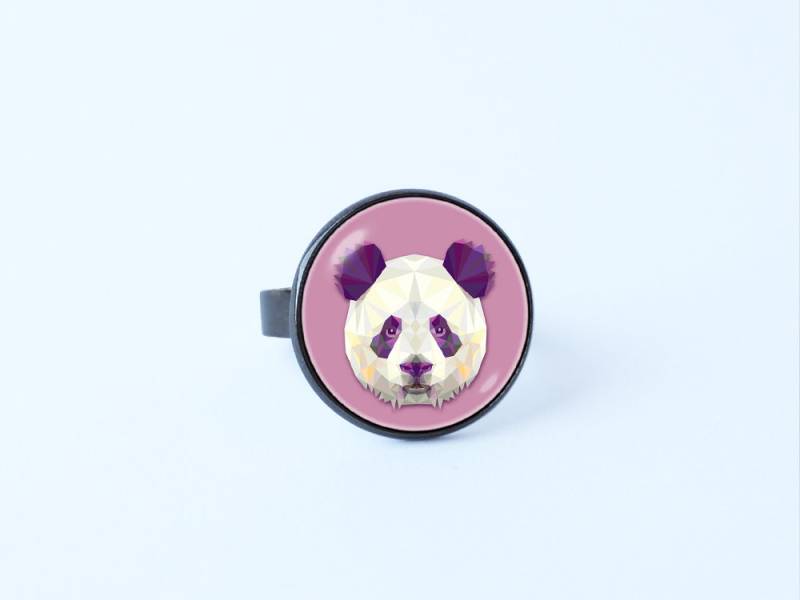 Panda Schmuck Ring Panda-Bär Tier Rosa Bär Tragen Schmuck-Geschenk-Ideen Für Freundgeschenk Teens von WorldOfDream