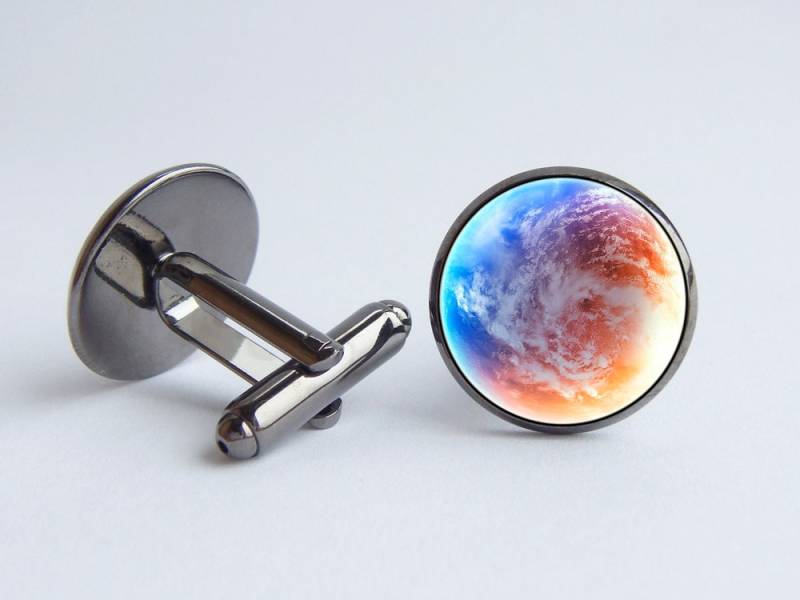 Planet Erde Manschettenknöpfe Mann Geschenk Raum Universum Cosmos Schmuck Galaxy von WorldOfDream