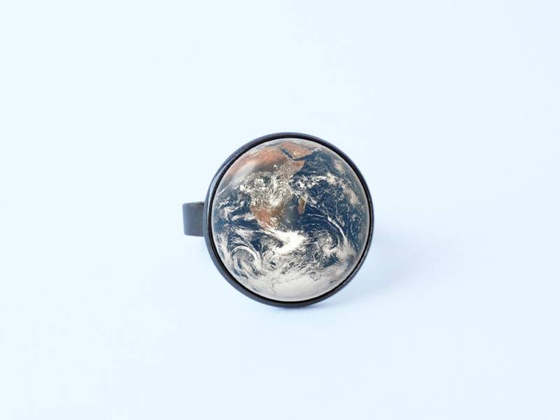 Planet Schmuck Planeten Erde Ring Platz Geschenk Ring Damen Mädchen Geschenkidee Universum von WorldOfDream