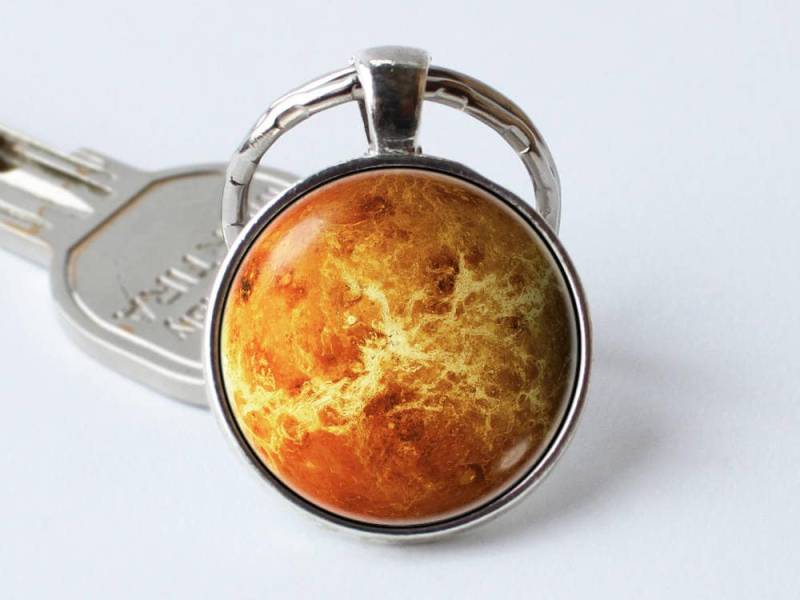 Raum Geschenk Venus Schlüsselanhänger Schmuck Anhänger Planet Sonnensystem Planeten von WorldOfDream