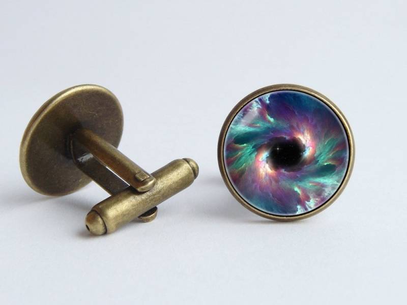 Raum Manschettenknöpfe Nebula Cosmos Schmuck Solarsystem Galaxy Geschenk Astronomie Für Vater Universum von WorldOfDream