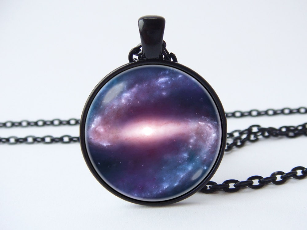 Raum Schmuck Nebel Sterne Universum Halskette Nebula Anhänger Kosmos Astronomie Galaxy Space von WorldOfDream