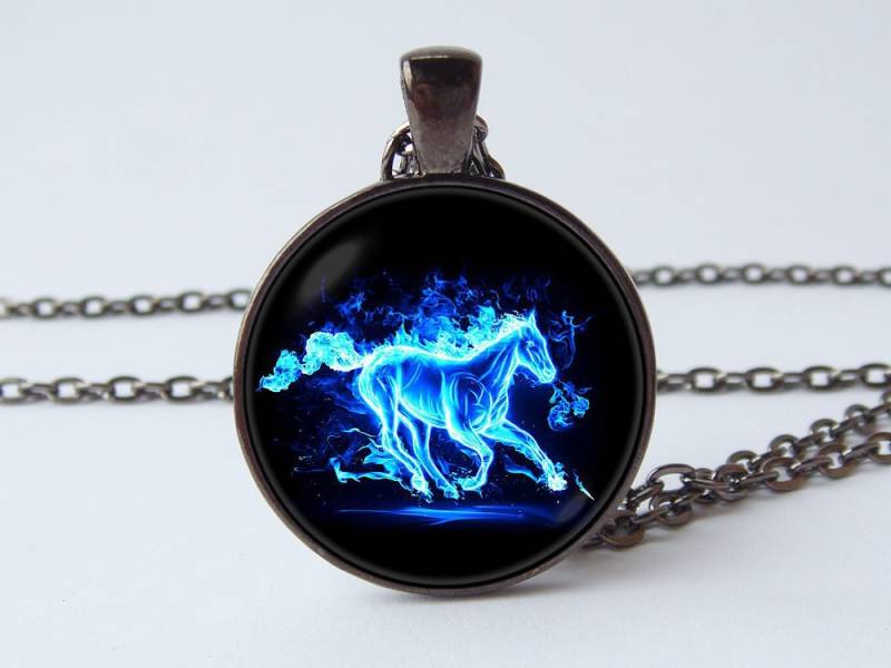 Rennpferd Halskette Pferd Schmuck Anhänger Liebhaber Geschenk Reiter Rodeo Tierschmuck Reiten von WorldOfDream