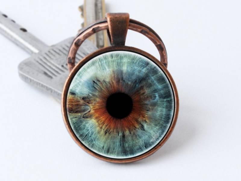 Schlüsselanhänger Augenauge Augenanhänger Augen Schlüsselring Menschliches Auge Eyeball Schmuck Geschenk Für Sie Ihn von WorldOfDream