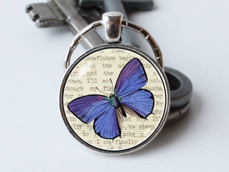 Schmetterling Schlüsselanhänger Geschenk Für Ihn Sie Motte Anhänger Schmuck von WorldOfDream