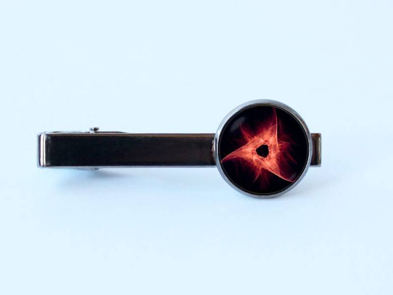 Schwarzes Loch Krawatte Bar Clips Raum Clip Cosmos Schmuck Universum Schwarzloch Galaxy Geschenk Sterne von WorldOfDream