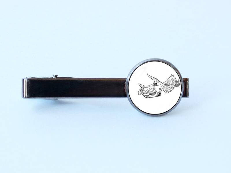 Triceratops Krawatte Clip Dinosaurier Skelett Schmuck Dino Bar Geschenk von WorldOfDream