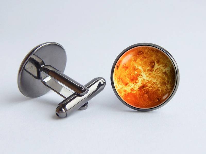 Venus Planet Manschettenknöpfe Raum Schmuck Galaxy Universum Wissenschaft Sonnensystem von WorldOfDream