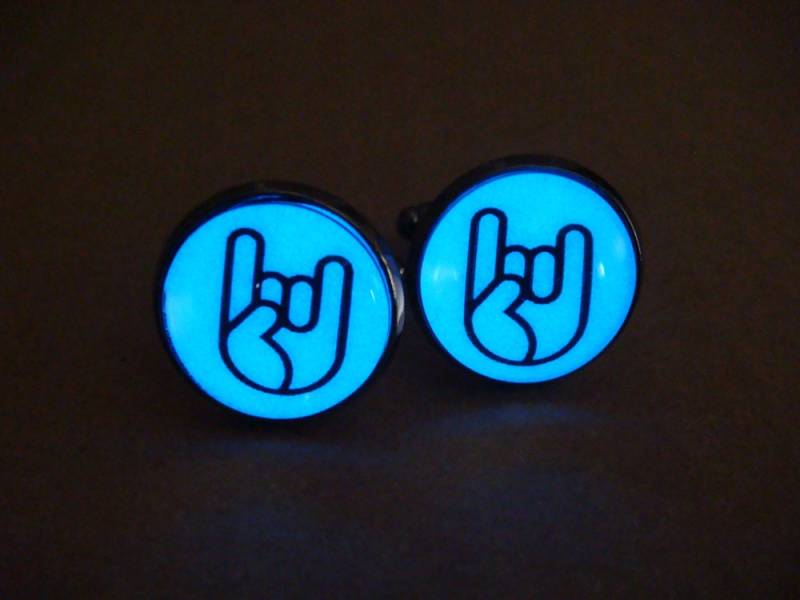 Glühen in Den Dunklen Manschettenknöpfe/Rock N Roll Glow-Manschettenknöpfe Glow Ehemann Geschenk Geschenke Für von WorldOfGlow