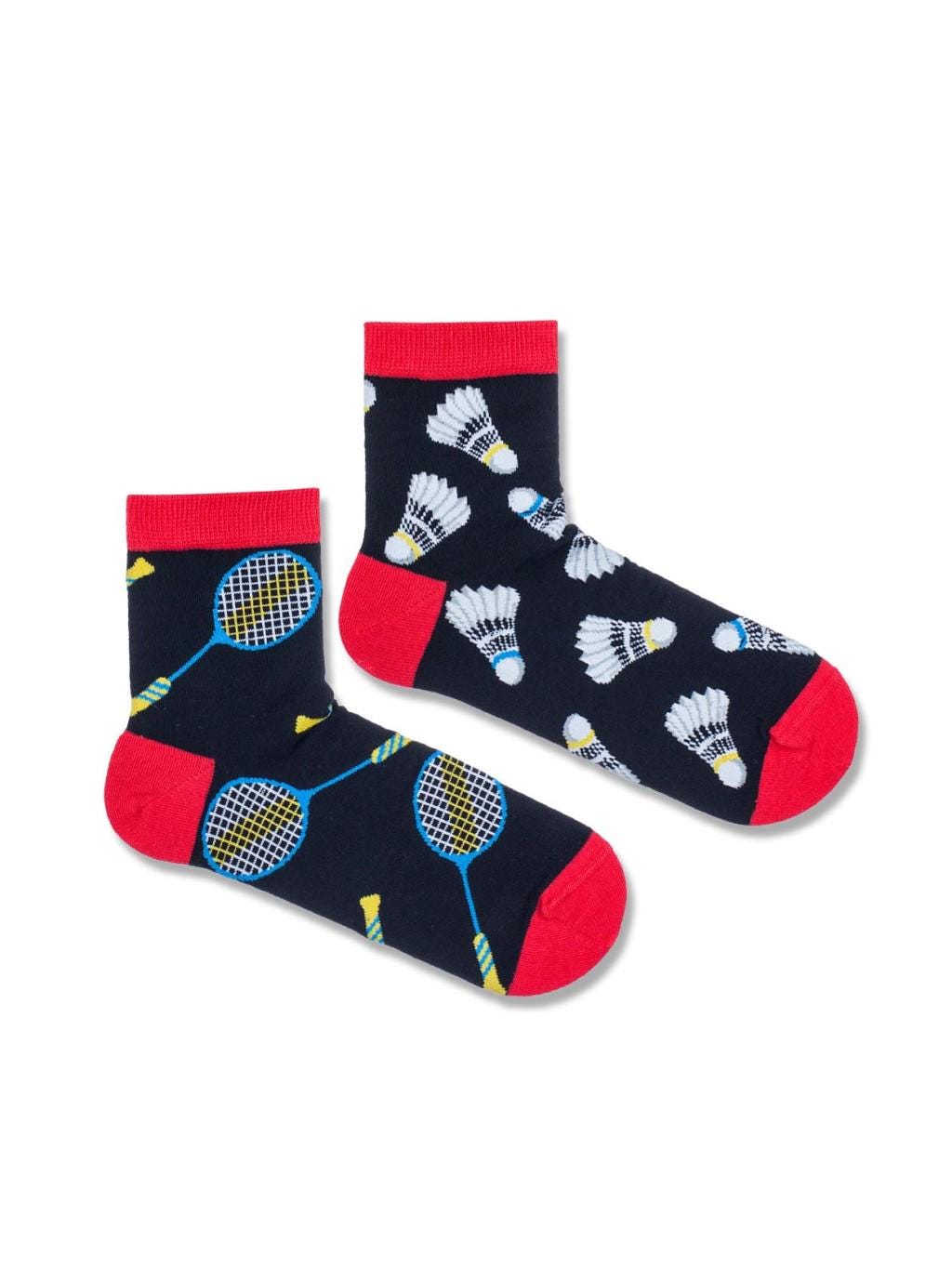 Badminton Spieler Männer Socken, Lustige Verrückte Bunte Geschenkidee, Perfektes Geschenk, Mismatched von WorldOfSocks001