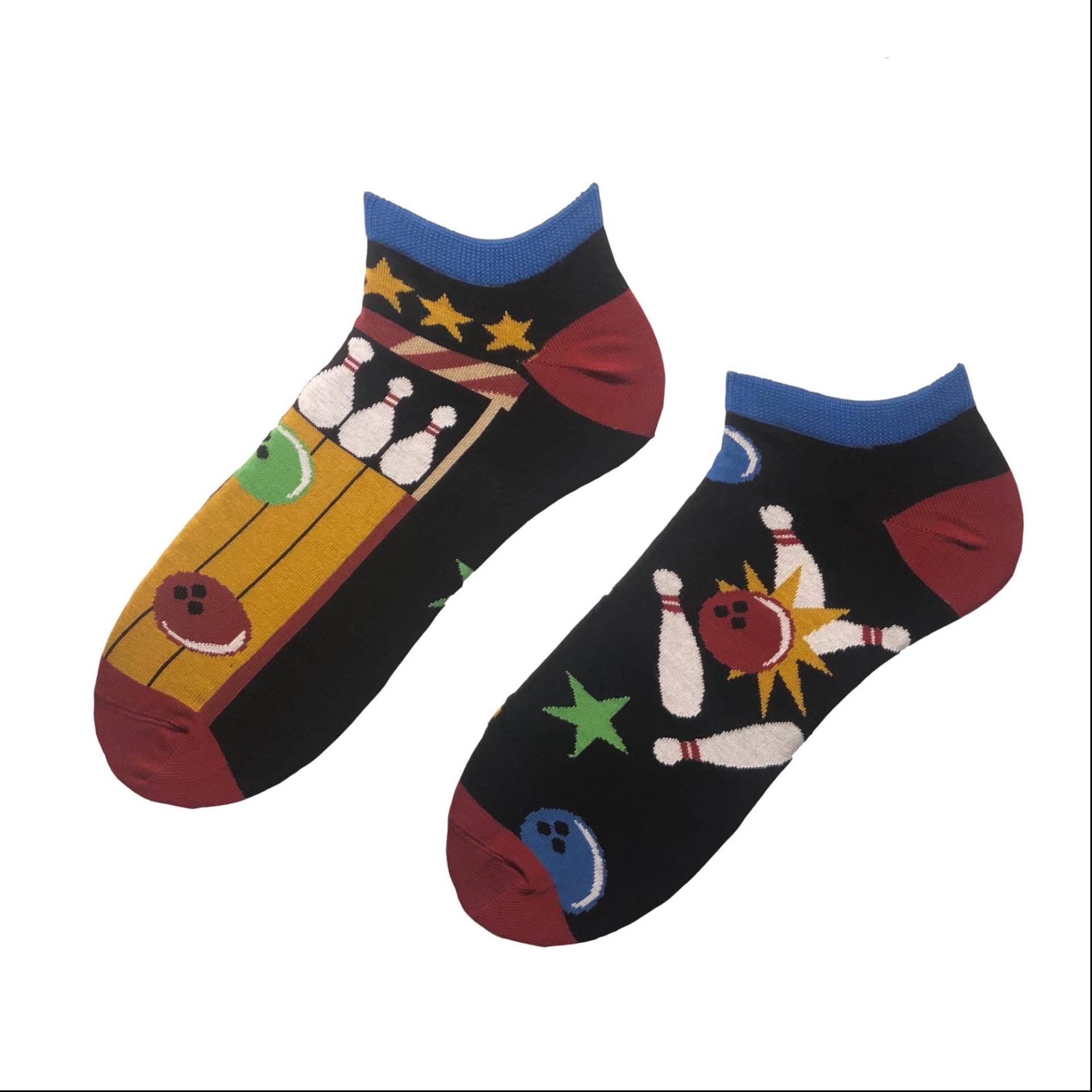 Bowling Kegel Schalen Männer Frauen Socken, Lustige Verrückte Bunte Geschenkidee, Perfektes Geschenk, Mismatched von WorldOfSocks001