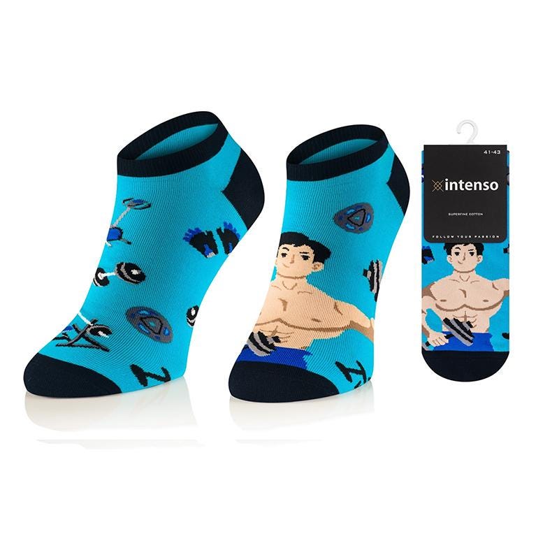 Gym Training Crossfit Fitness Männer Socken, Lustige Verrückte Bunte Geschenkidee, Perfektes Geschenk, Mismatched von WorldOfSocks001