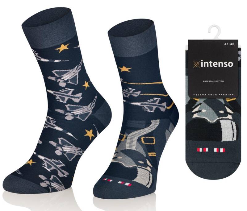 Jet Kampfpilot Kampfflugzeug Herren Socken, Lustige Verrückte Bunte Geschenkidee, Perfektes Geschenk, Mismatched von WorldOfSocks001