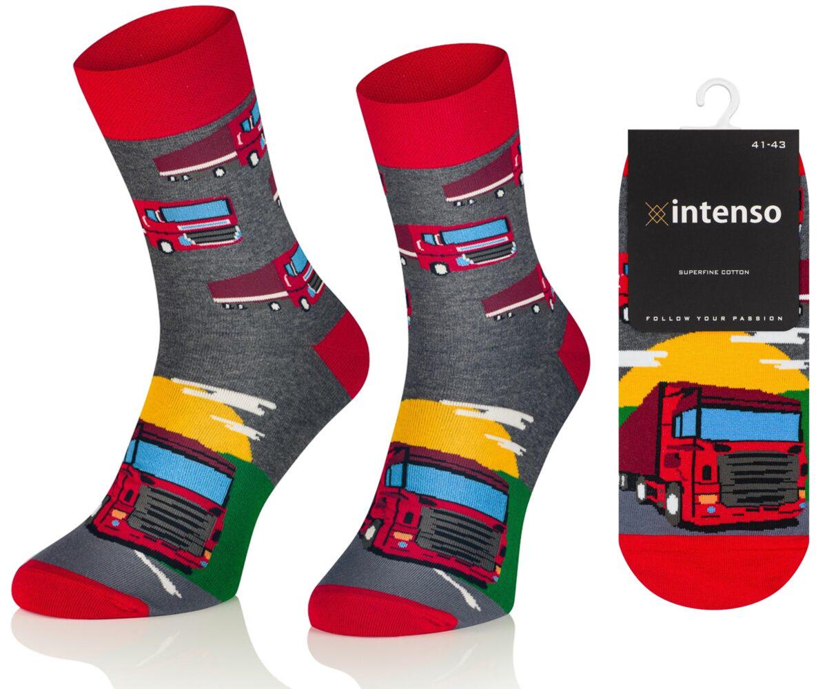 Truck Fahrer & Anhänger Männer Socken, Lustige Verrückte Bunte Geschenkidee, Perfektes Geschenk, Mismatched von WorldOfSocks001