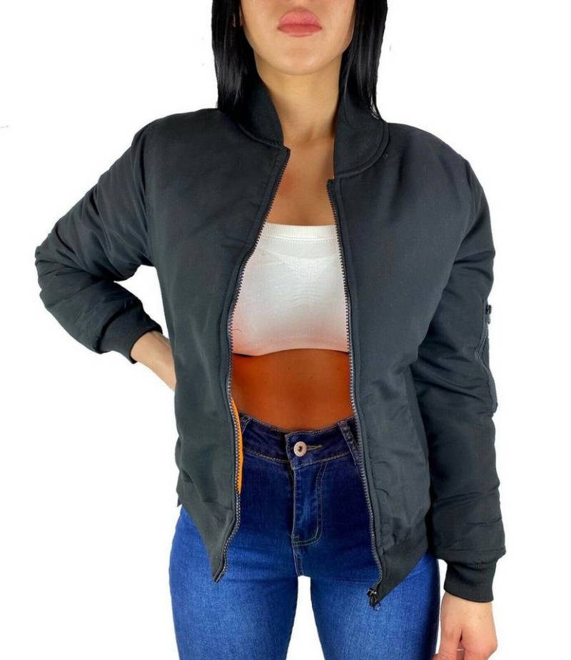 Worldclassca Bomberjacke Worldclassca DAMEN BOMBER JACKE BOMBERJACKE RETRO PILOTEN BIKER von Worldclassca