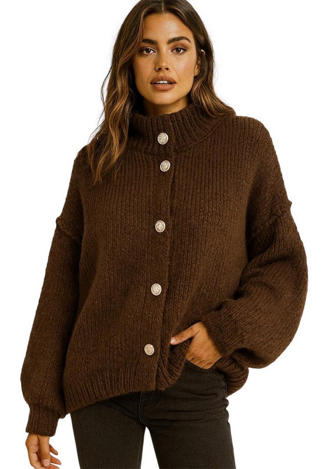 Worldclassca Cardigan WORLDCLASSCA Damen Cardigan Oversize Strickjacke mit Knöpfen Fashion Neue Kollektion - Stilvolle und gemütliche Strickmode für Damen von Worldclassca