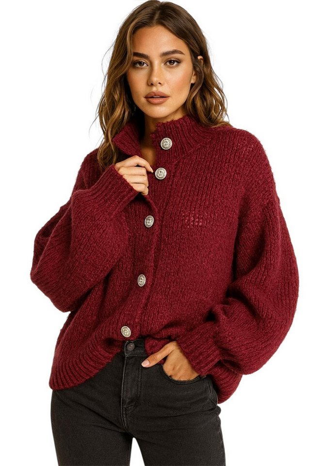 Worldclassca Cardigan WORLDCLASSCA Damen Cardigan Oversize Strickjacke mit Knöpfen Fashion Neue Kollektion - Stilvolle und gemütliche Strickmode für Damen von Worldclassca