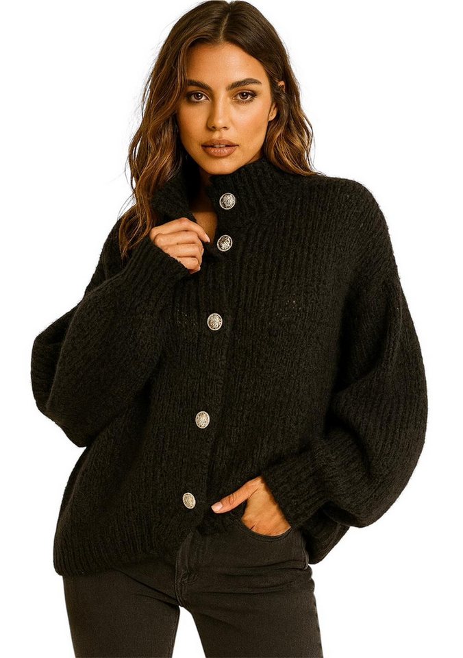Worldclassca Cardigan WORLDCLASSCA Damen Cardigan Oversize Strickjacke mit Knöpfen Fashion Neue Kollektion - Stilvolle und gemütliche Strickmode für Damen von Worldclassca