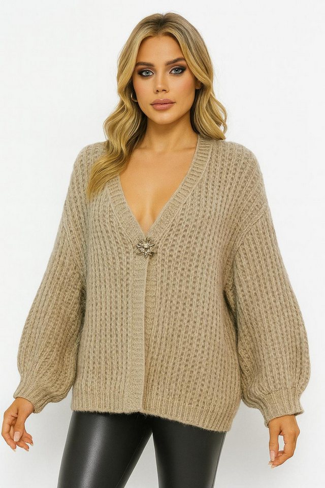 Worldclassca Cardigan WORLDCLASSCA Strickjacke Cardigan Winter Herbst Strickpulllover Knopf Neue Kollektion - Stilvolle und gemütliche Strickmode für Damen von Worldclassca