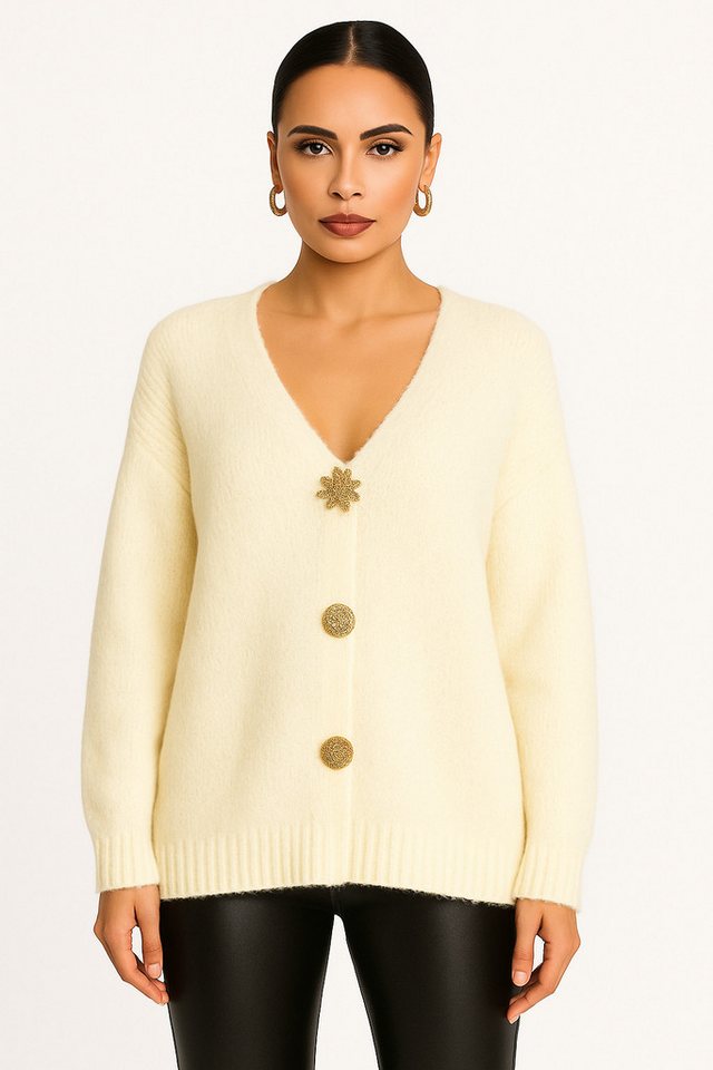 Worldclassca Cardigan WORLDCLASSCA Strickjacke Oversize Cardigan Strickpulllover mit Knopf Neue Kollektion - Stilvolle und gemütliche Strickmode für Damen Worldclassca Cardigan WORLDCLASSCA Strickjacke Oversize Cardigan Strickpulllover mit Knopf Neue Kollektion - Stilvolle und gemütliche Strickmode für Damen von Worldclassca