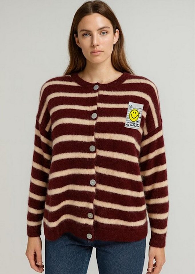 Worldclassca Cardigan WORLDCLASSCA Strickjacke mit Knopf Strickpullover Gestreift Streifen Neue Kollektion - Stilvolle und gemütliche Strickmode für Damen von Worldclassca