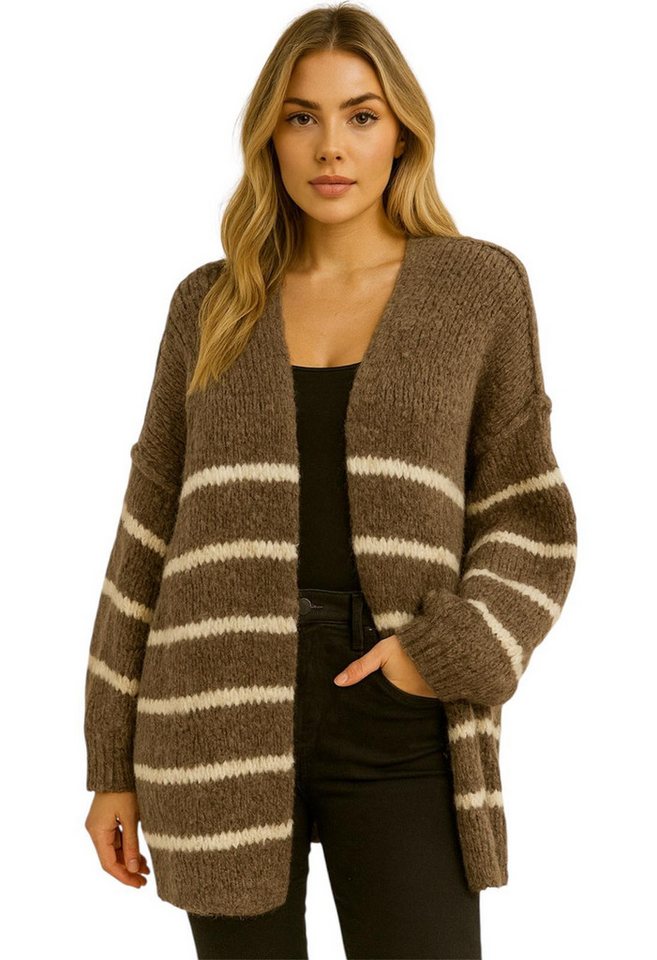 Worldclassca Cardigan Worldclassca Strickjacke Cardigan Open Front Pullover Lang Casual Neue Kollektion - Stilvolle und gemütliche Strickmode für Damen von Worldclassca