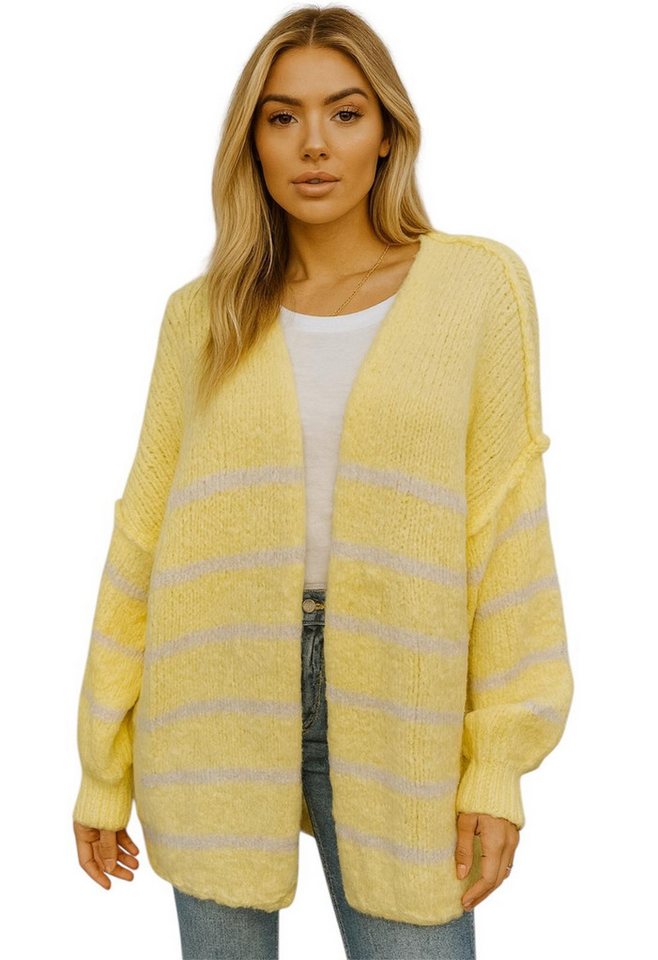 Worldclassca Cardigan Worldclassca Strickjacke Cardigan Open Front Pullover Lang Casual Neue Kollektion - Stilvolle und gemütliche Strickmode für Damen von Worldclassca