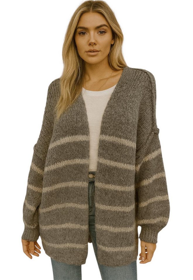Worldclassca Cardigan Worldclassca Strickjacke Cardigan Open Front Pullover Lang Casual Neue Kollektion - Stilvolle und gemütliche Strickmode für Damen von Worldclassca
