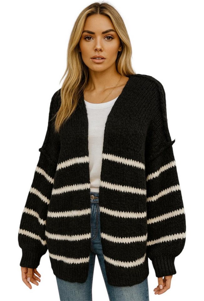 Worldclassca Cardigan Worldclassca Strickjacke Cardigan Open Front Pullover Lang Casual Neue Kollektion - Stilvolle und gemütliche Strickmode für Damen von Worldclassca