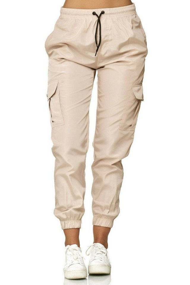 Worldclassca Cargohose Worldclassca Damen Cargohose Jogginghose Uni Windbreaker Hose EINFARBIG Fitnesshose Sweatpants Freizeithose Fitness XS-XL von Worldclassca
