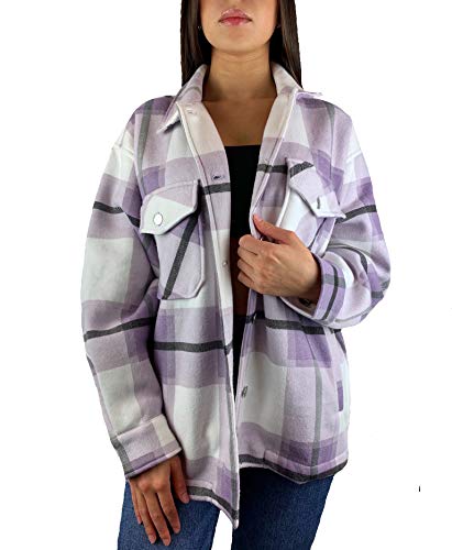 Worldclassca Damen Oversized KARO Hemd HEMDJACKE KARIERT HOLZFÄLLERHEMD LANGARMHEND MIT Brusttaschen HEMDBLUSE Bluse Shirt Designer Blogger NEU S-L 36-42 (L, Muster 7) von Worldclassca