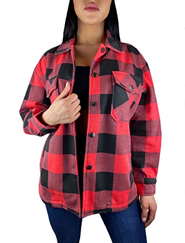 Worldclassca Damen Oversized KARO Hemd HEMDJACKE KARIERT HOLZFÄLLERHEMD LANGARMHEND MIT Brusttaschen HEMDBLUSE Bluse Shirt Designer Blogger NEU S-L 36-42 (M, Muster 11) von Worldclassca