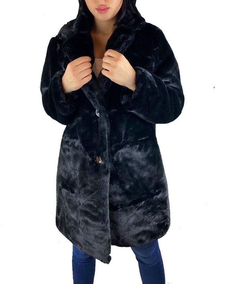 Worldclassca Fellimitatmantel Worldclassca DAMEN PARKA WINTER LANG MANTEL FELLIMITAT KUNSTFELL von Worldclassca