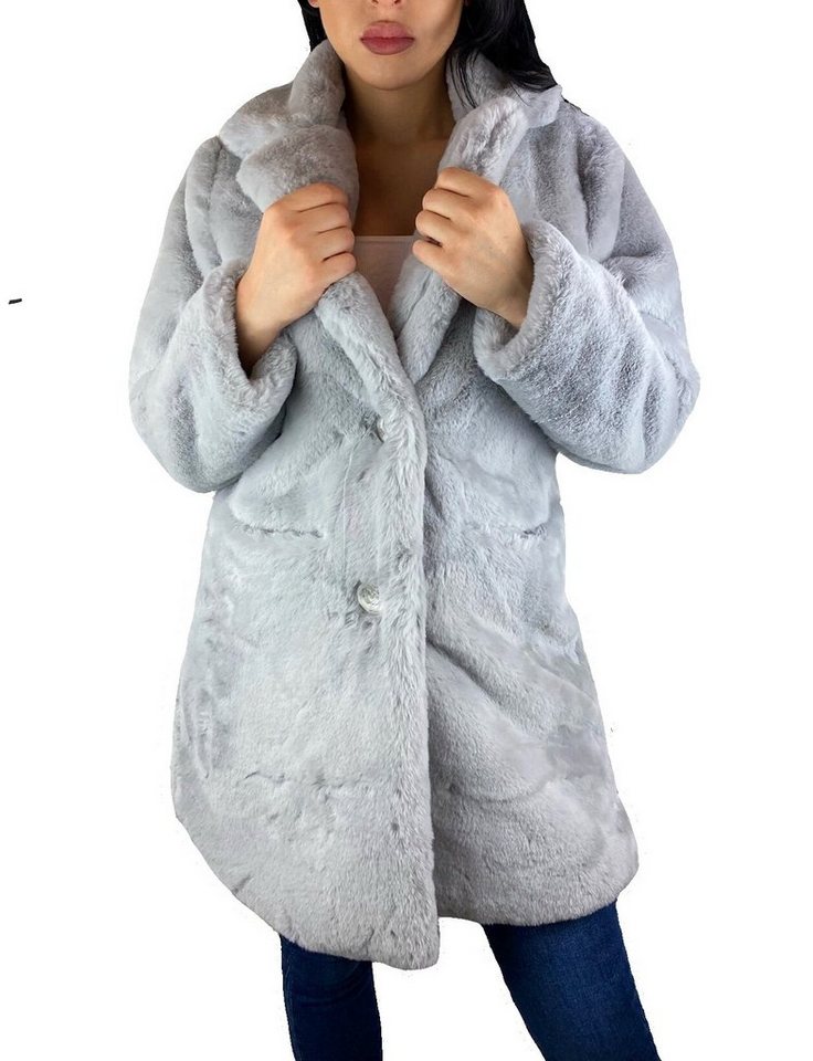 Worldclassca Fellimitatmantel Worldclassca DAMEN PARKA WINTER LANG MANTEL FELLIMITAT KUNSTFELL von Worldclassca