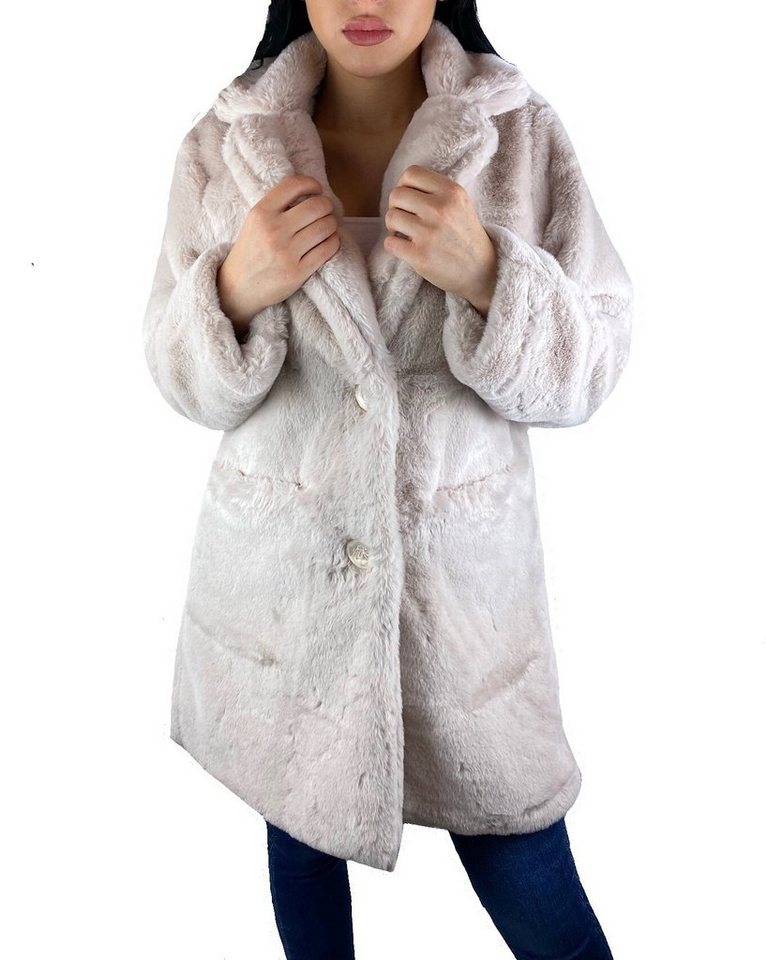 Worldclassca Fellimitatmantel Worldclassca DAMEN PARKA WINTER LANG MANTEL FELLIMITAT KUNSTFELL von Worldclassca