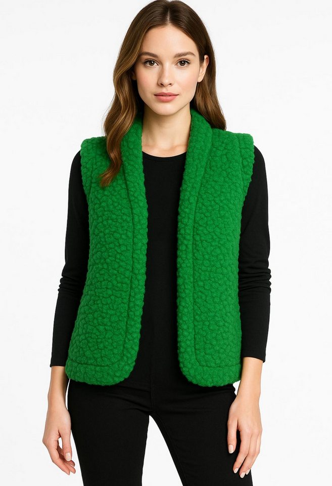 Worldclassca Fellimitatweste Worldclassca Teddy Weste Warm Kunstfell Kuschelig Kurz Winter Ärmellos Neue Kollektion - Stilvolle und gemütliche Mode für Damen von Worldclassca