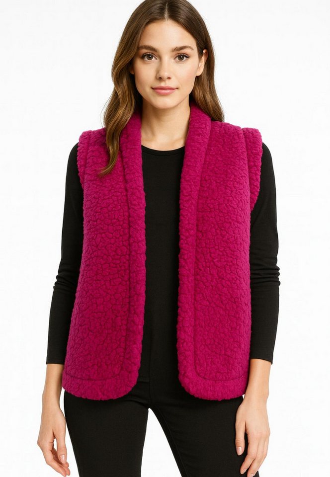 Worldclassca Fellimitatweste Worldclassca Teddy Weste Warm Kunstfell Kuschelig Kurz Winter Ärmellos Neue Kollektion - Stilvolle und gemütliche Mode für Damen von Worldclassca
