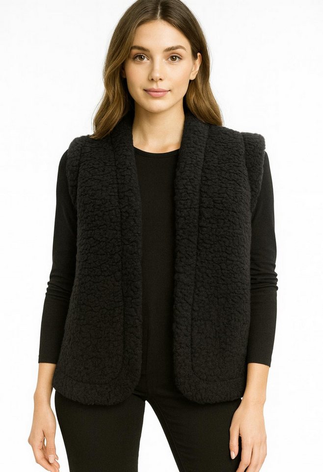 Worldclassca Fellimitatweste Worldclassca Teddy Weste Warm Kunstfell Kuschelig Kurz Winter Ärmellos Neue Kollektion - Stilvolle und gemütliche Mode für Damen von Worldclassca