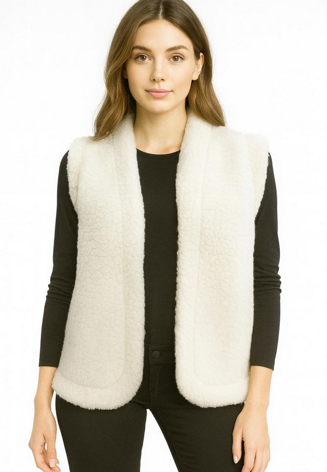 Worldclassca Fellimitatweste Worldclassca Teddy Weste Warm Kunstfell Kuschelig Kurz Winter Ärmellos Neue Kollektion - Stilvolle und gemütliche Mode für Damen von Worldclassca