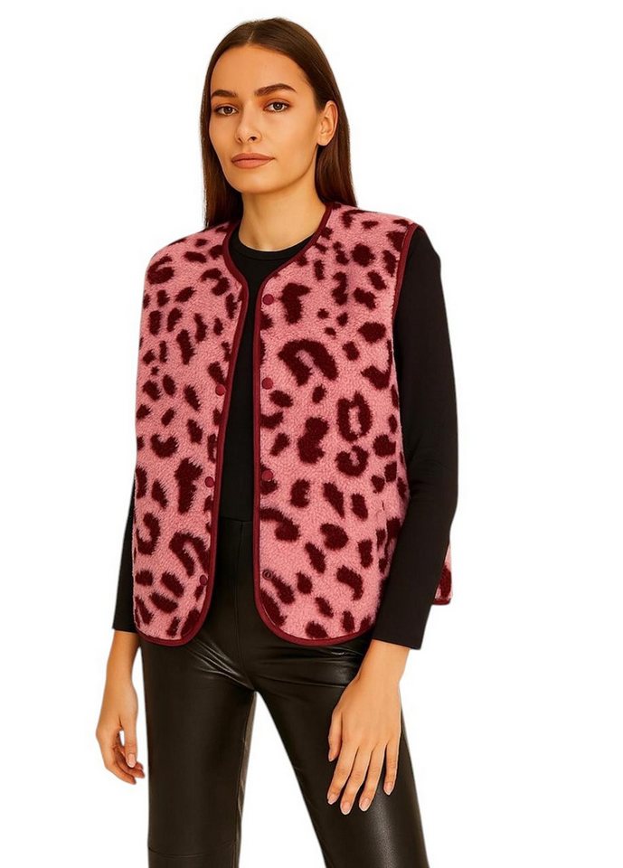Worldclassca Fellimitatweste Worldclassca Teddy Weste Warm Kuschelig Leopard Optik Kurz Ärmellos Neue Kollektion - Stilvolle und gemütliche Mode für Damen Worldclassca Fellimitatweste Worldclassca Teddy Weste Warm Kuschelig Leopard Optik Kurz Ärmellos Neue Kollektion - Stilvolle und gemütliche Mode für Damen von Worldclassca
