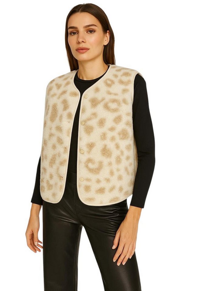 Worldclassca Fellimitatweste Worldclassca Teddy Weste Warm Kuschelig Leopard Optik Kurz Ärmellos Neue Kollektion - Stilvolle und gemütliche Mode für Damen Worldclassca Fellimitatweste Worldclassca Teddy Weste Warm Kuschelig Leopard Optik Kurz Ärmellos Neue Kollektion - Stilvolle und gemütliche Mode für Damen von Worldclassca
