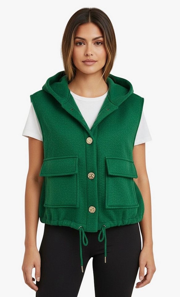 Worldclassca Fellimitatweste Worldclassca Teddy Weste Warm Kuschelig mit Kapuze Winter Ärmellos Neue Kollektion - Stilvolle und gemütliche Mode für Damen von Worldclassca