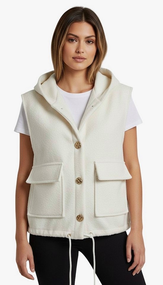 Worldclassca Fellimitatweste Worldclassca Teddy Weste Warm Kuschelig mit Kapuze Winter Ärmellos Neue Kollektion - Stilvolle und gemütliche Mode für Damen von Worldclassca