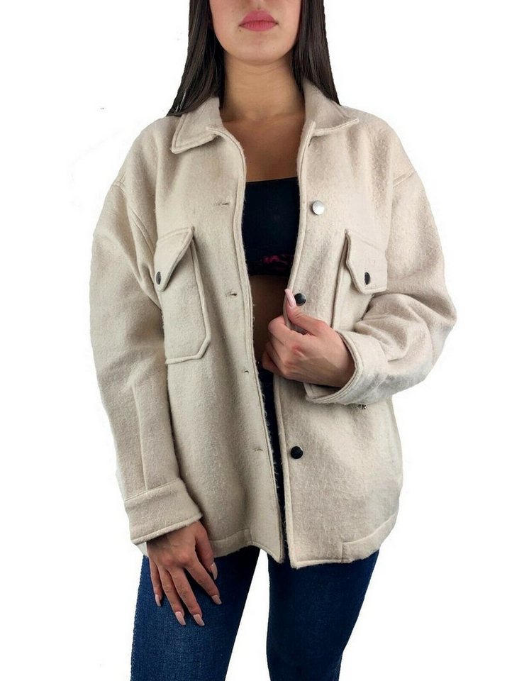 Worldclassca Flanellhemd Worldclassca Damen Oversized Bluse Hemdjacke Holzfällerhemd Langarm von Worldclassca