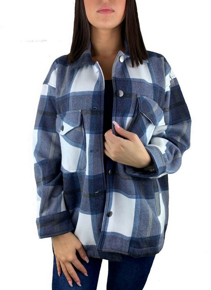 Worldclassca Flanellhemd Worldclassca Oversized Karo Hemd Hemdjacke Kariert Holzfällerhemd von Worldclassca